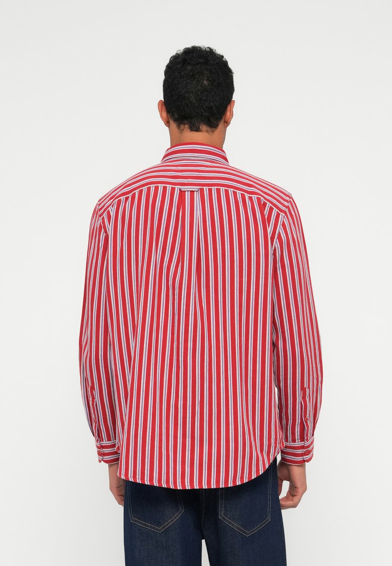 Tommy Jeans RELAXED FIT STRIPE TWILL SHIRT - Shirt - terracotta red/red -  Zalando.co.uk