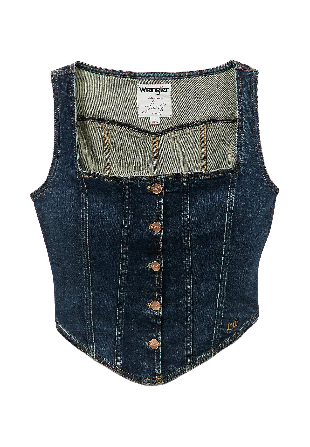 Wrangler WRANGLER X LAINEY WILSON BUSTIER TOP - Blouse - boho/dark