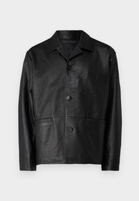 Selected Homme SLHCARL HYBRID BLAZER - Leather jacket - black