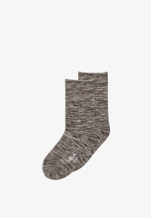 MELA, ROLLSAUM SOCKEN 2 PAIR UNISEX - Sokken - birke braun mix