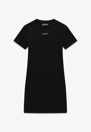Guess, BESTICKTES LOGO MINI DRESS - Robe fourreau - schwarz