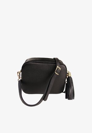 DrachenLeder Umhängetasche - schwarz