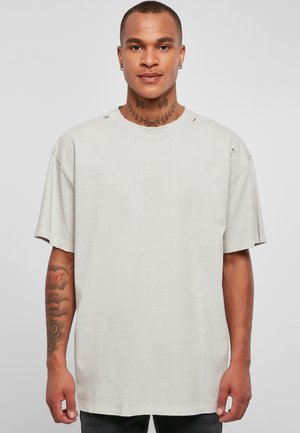 DISTRESSED - T-shirt - bas - lightasphalt