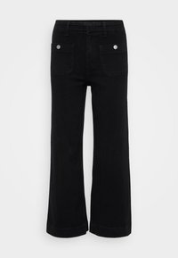 VMKAYLA WIDE POCKET - Wide leg - black denim