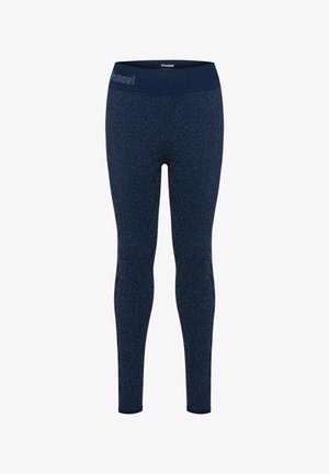 Hummel, HUMMEL HMLJR SEAMLESS GLITTER TIGHTS - Leggings - dress blues