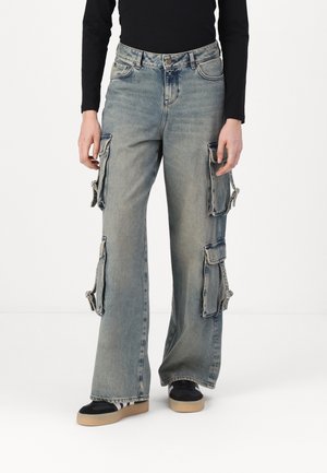 JXTOKYO  - Wide Leg - medium blue denim