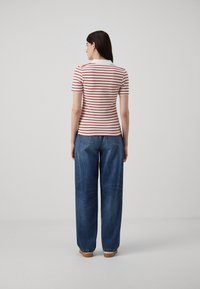 Tommy Hilfiger 1985 SLIM  - Pólóing - breton ecru/terra red