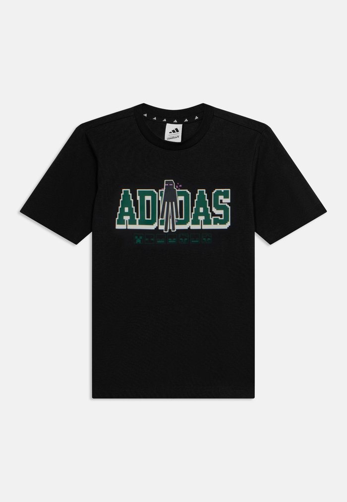 adidas MINECRAFT TEE UNISEX - Sports T-shirt - black