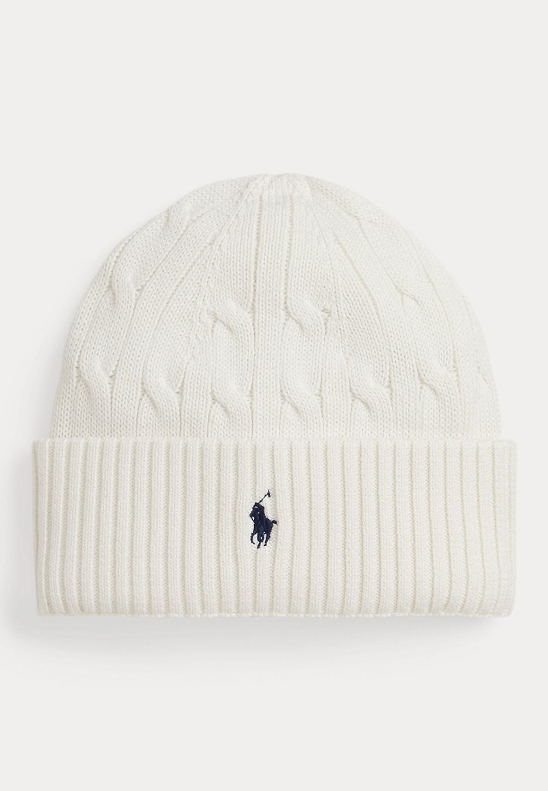 Polo Ralph Lauren CABLE KNIT COTTON HAT UNISEX - Berretto - nevis