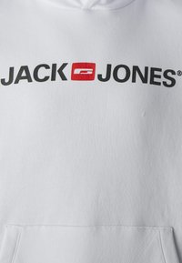 JJECORP LOGO - Hoodie - white detailreg fit