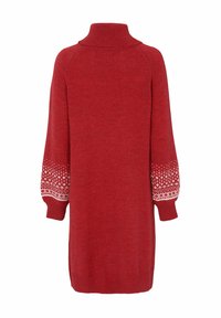 Cellbes of Sweden WITH PATTERNED SLEEVES - Strikkjoler - red patterned
