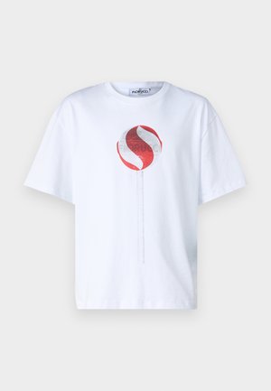 LOLLIPOP BOXY UNISEX - T-shirts med print - white