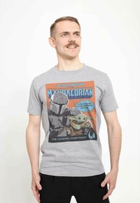 Star Wars STAR WARS: THE MANDALORIAN SIGNED UP FOR POSTER UNISEX - T-shirts print - melange grey
