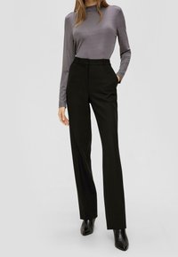 s.Oliver BLACK LABEL Kalhoty - black