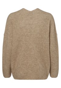 Mos Mosh THORA V-NECK - Stickad tröja - beige