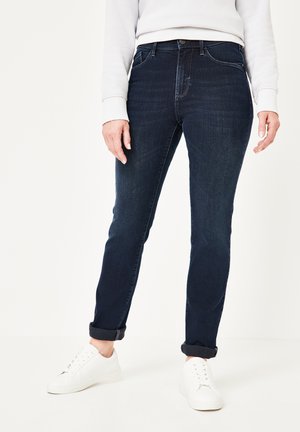 PAT STRETCH MIT MOTION & COMFORT - Slim fit jeans - blue black used moustache