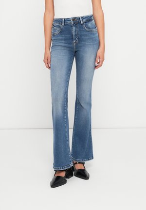 JONNA HIGH RISE FLARE - Flared Jeans - blue denim
