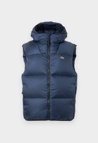 Strukirani kaput - navy blue