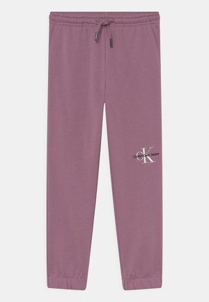 MONOGRAM OFF PLACED - Tracksuit bottoms - dusky orchid