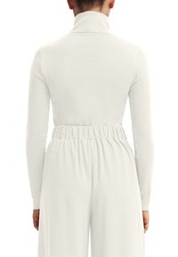 QS LANGARMSHIRT MIT ROLLKRAGEN - Top s dlhým rukávom - ecru