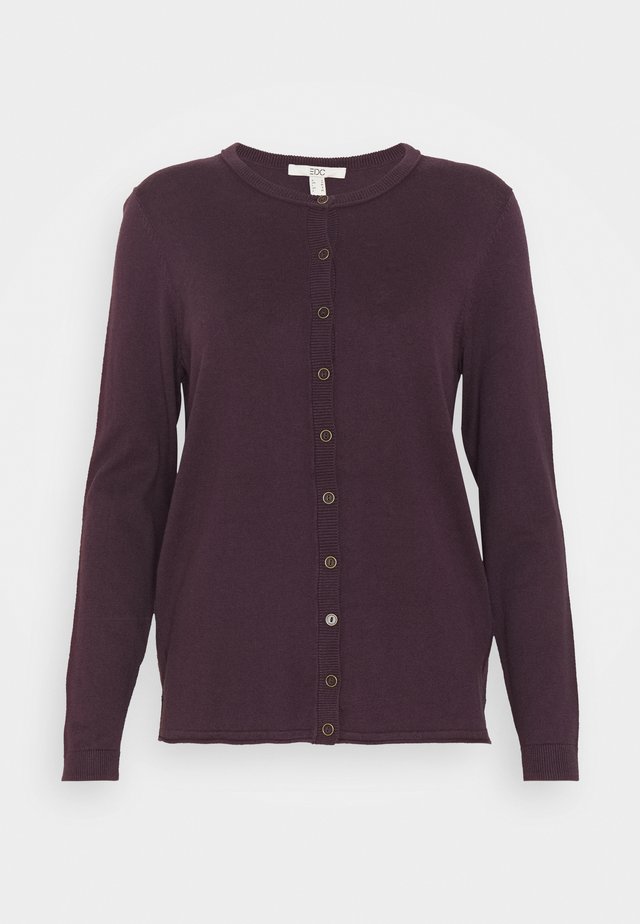 BASIC - Cardigan - aubergine