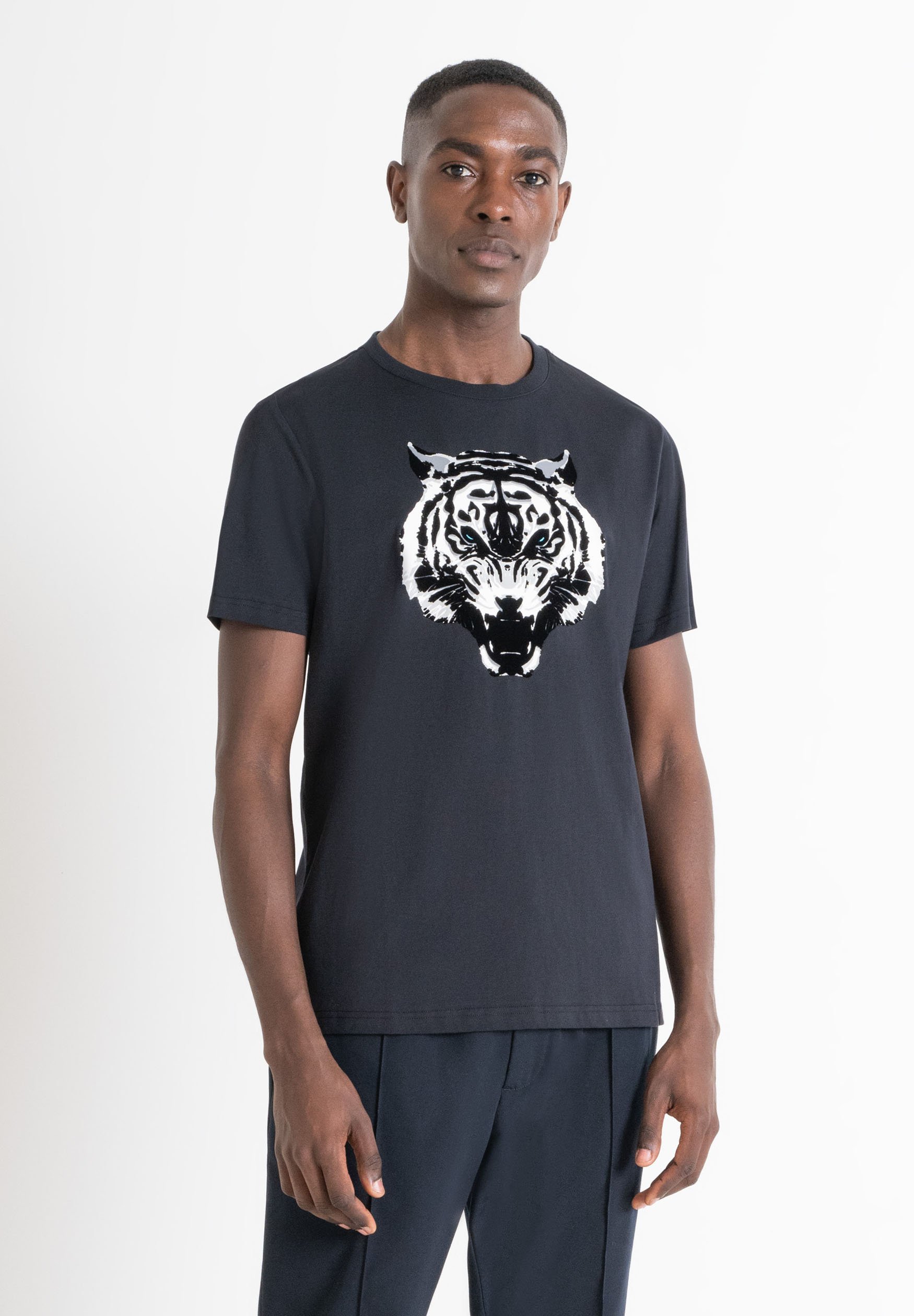 Antony Morato REGULAR FIT Camiseta estampada ink blue/azul