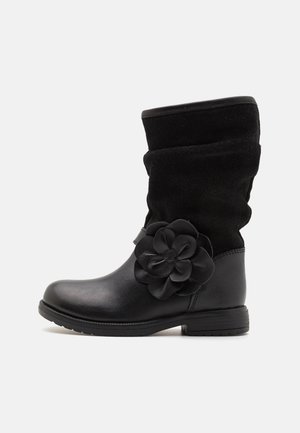 LEATHER - Vysoká obuv - black