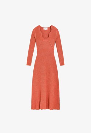 Scalpers, SCALPERS SCLUREX KNIT LS DRESS - Vestido de punto - orange