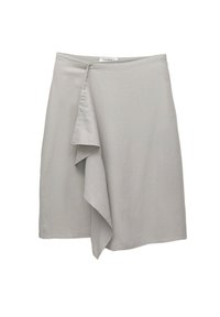 ASYMMETRIC MIDI  - Suknja A kroja - grey