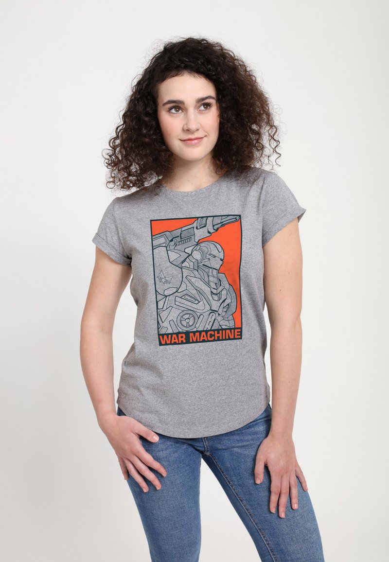 Henry Tiger AVENGERS ENDGAME POP MACHINE - T-shirts print - melange grey