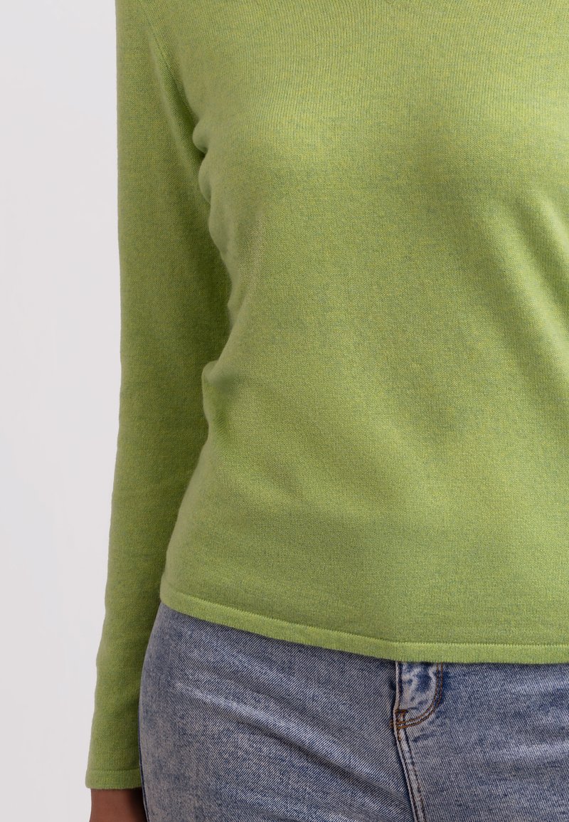 Damen Strickjacken | CASH-MERE Strickpullover grün - FX80758 Damen Strickjacken | CASH-MERE Strickpullover grün - FX80758