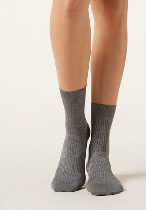 Calzedonia GLITTER - Socks - grey