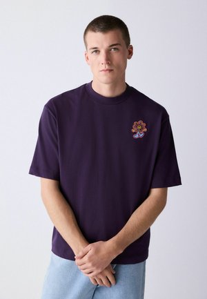 BOXY FIT  - Tricou cu imprimeu - purple flower