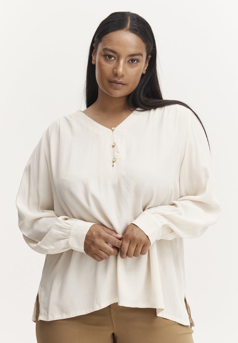 Fransa - SADORA  - Blouse - birch, Vergroten