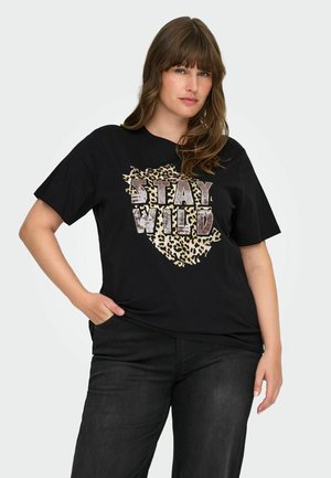 CARCHRISTA O NECK - T-shirt imprimé - black