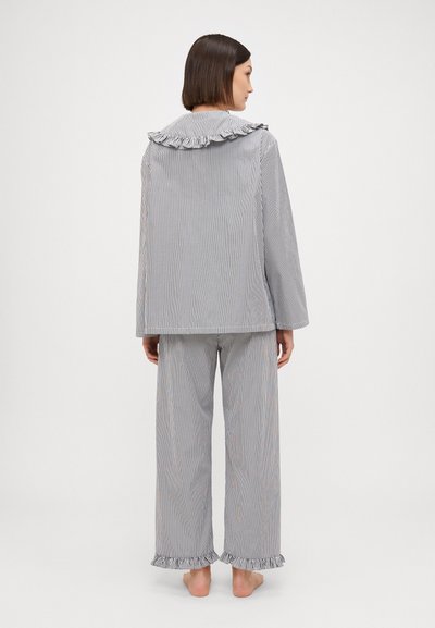 Sleeper LYBID PAJAMA WITH RUFFLED COLLAR - Set lenjerie de noapte - black/white