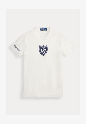 Polo Ralph Lauren, WIMBLEDON LOGO RIBBED COTTON TEE - Μπλουζάκι με στάμπα - white
