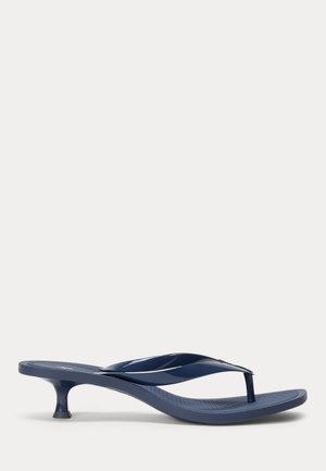 Polo Ralph Lauren POLO PLAY KITTEN HEEL THONG SANDAL - Sandalai su T formos dirželiu - royal blue