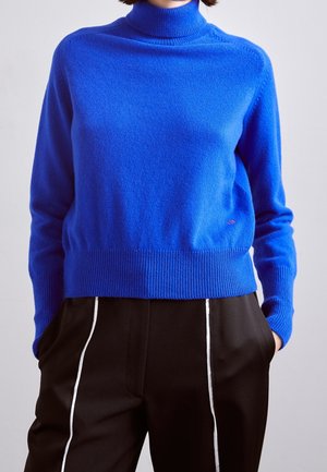 Stickad tröja - dark blue