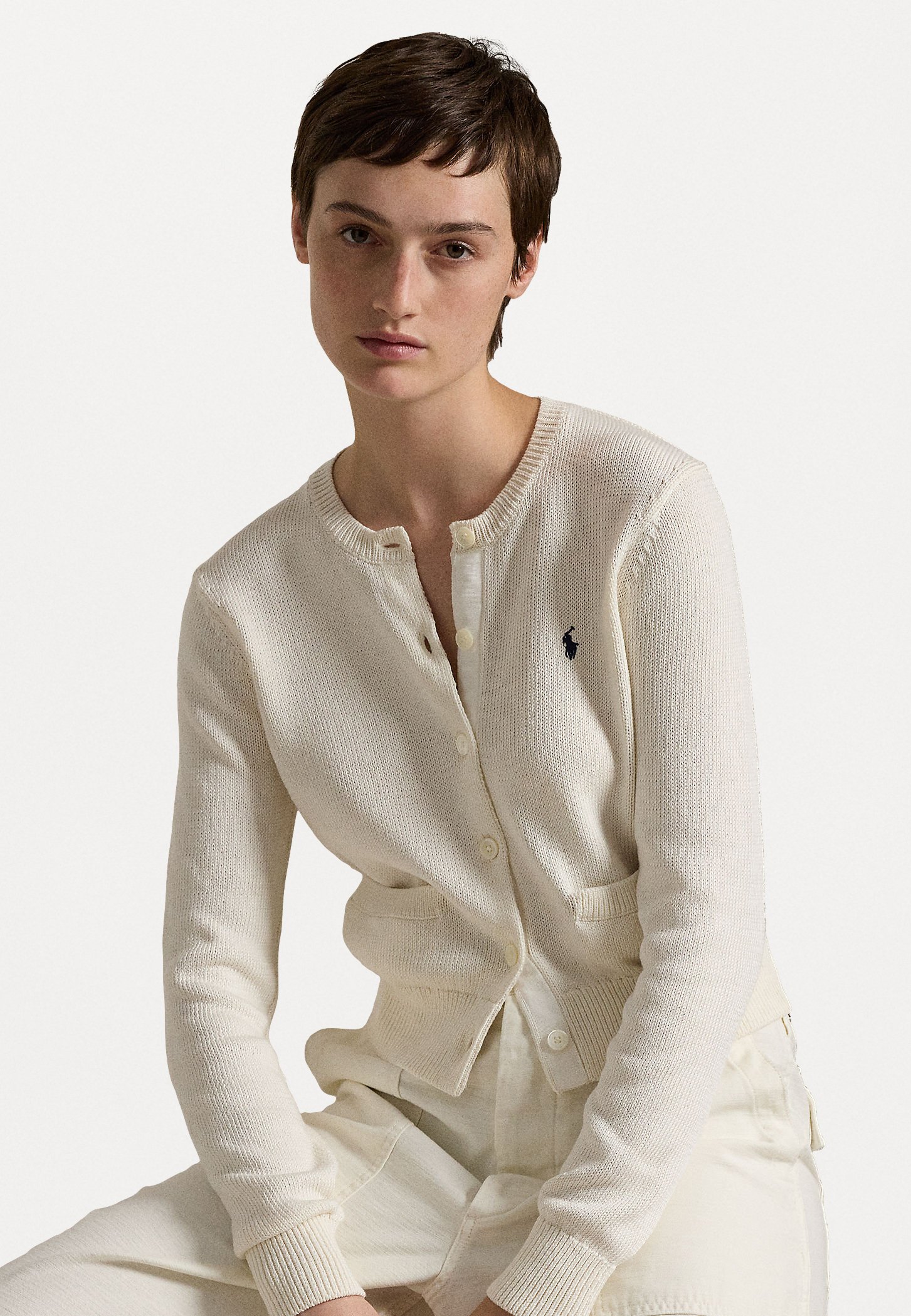 poro Ralph Laurenカーディガン　M size Polo Ralph Lauren COTTON BLEND SWEATER CARDIGAN - Cardigan