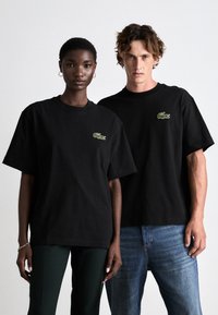 Lacoste - UNISEX - Tricou basic - black Imagine miniatură 1