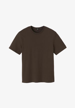 BZB BASIQUE - T-shirt basique - marron foncée