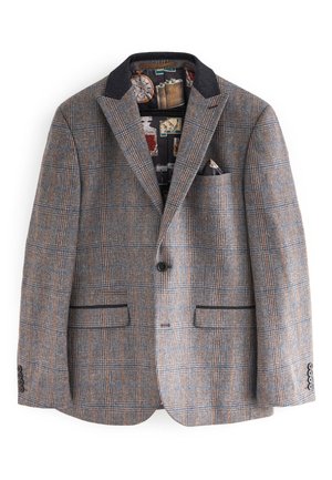 Next TAILORED FIT WOOL TRIMMED - Jakkesæt blazere - grey