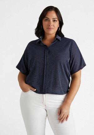 Button-down blouse - blu