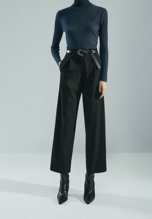 DARTED - Pantalon classique - black