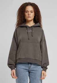 Karl Kani SMALL SIGNATURE ESSENTIAL OS  - Felpa con cappuccio - anthracite