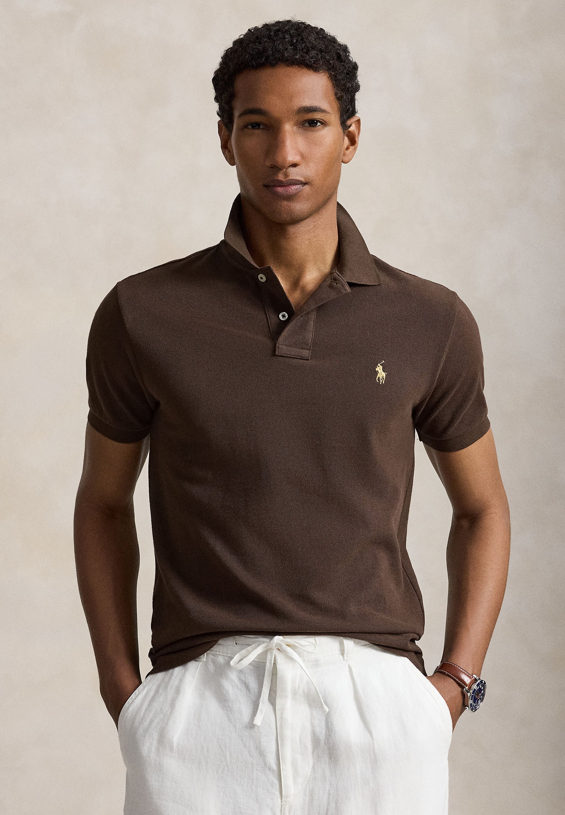 Polo Ralph Lauren SHORT SLEEVE - Polo shirt - nutmeg brown/brown