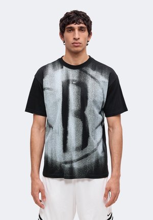 Nike Performance, BROOKLYN NETS BKN ICON TEE - Клубно облекло - black