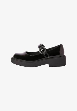 Lipsy CHUNKY GEM BUCKLE MARY JANE SCHOOL - REGULAR FIT - Balerinos tipo bateliai su dirželiu ties kulkšnimi - black