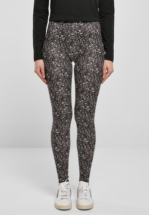 Urban Classics SOFT AOP - Leggings - Trousers - blackline